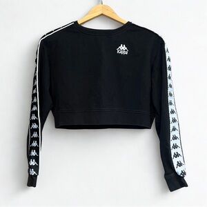 🏎️ Kappa Cropped 2 Tone Logo Tape Crewneck Sweatshirt – Size S